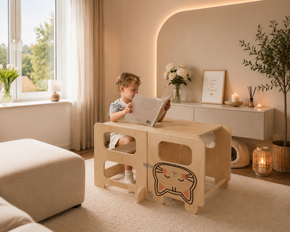 Montessori Lernturm mit Tafel