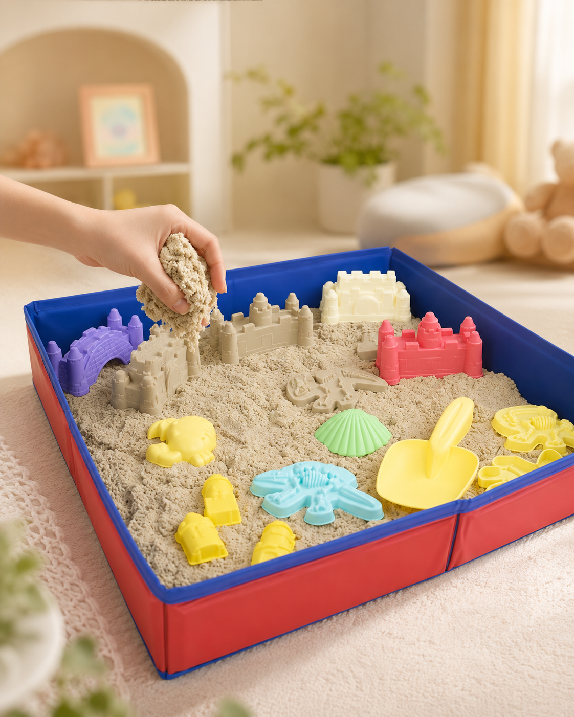 Faltbarer Sandkasten