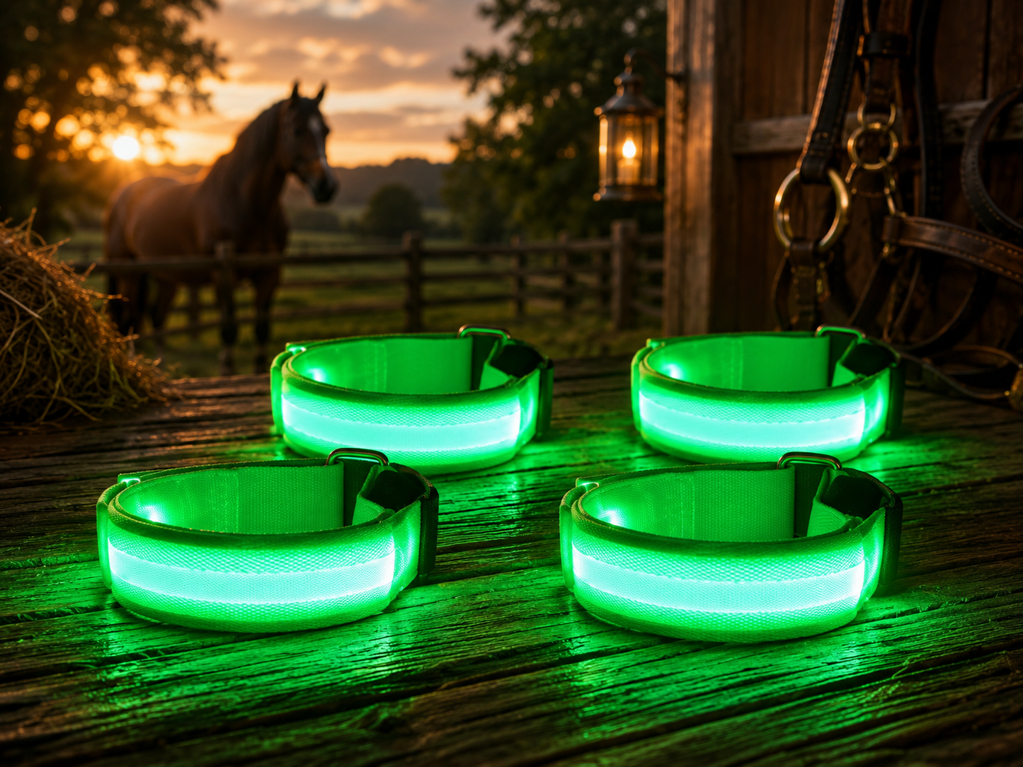 LED Pferdebeinbänder