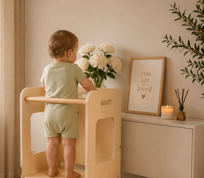 Montessori Lernturm mit Tafel