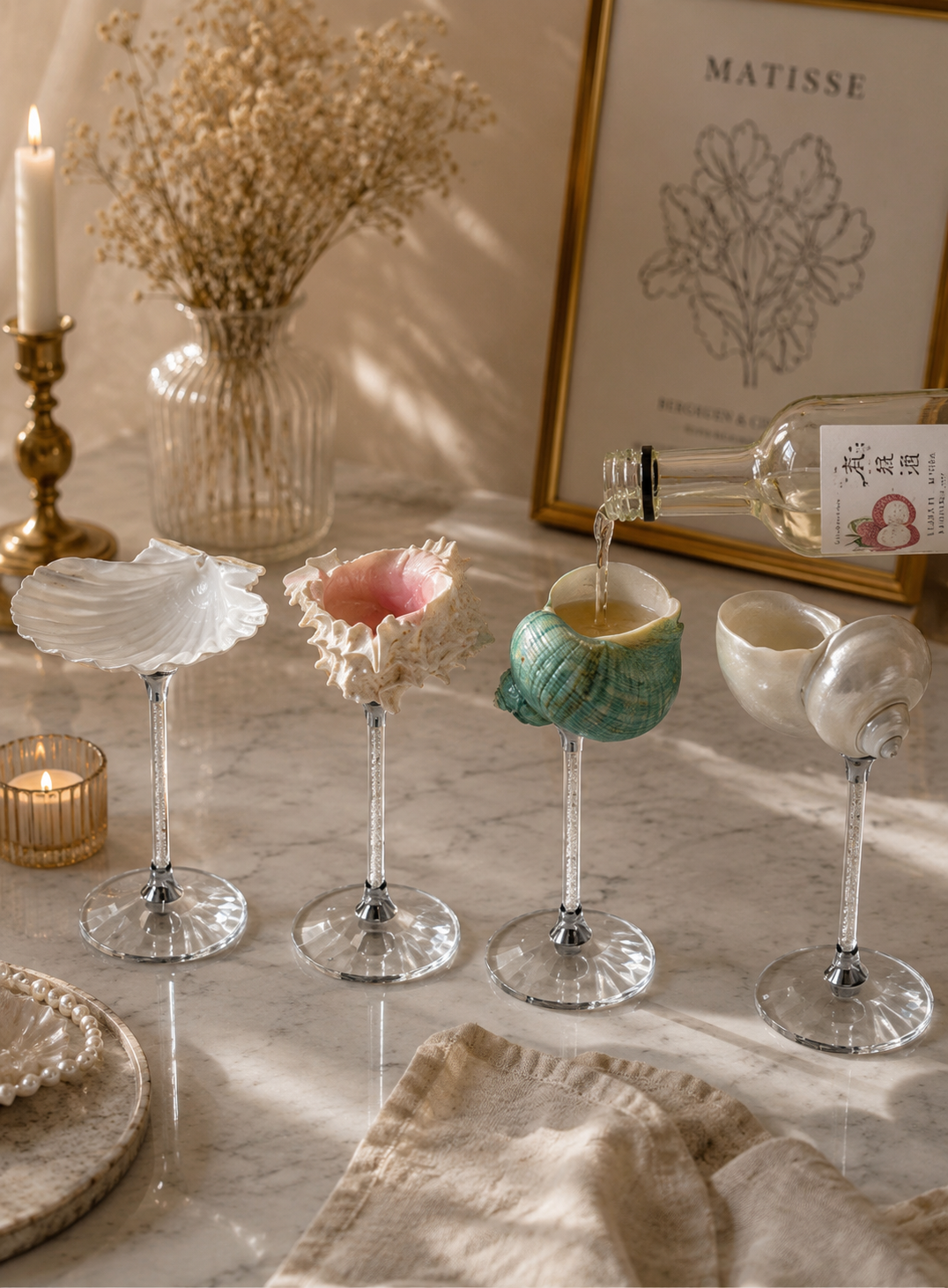 Designer-Muschelglas
