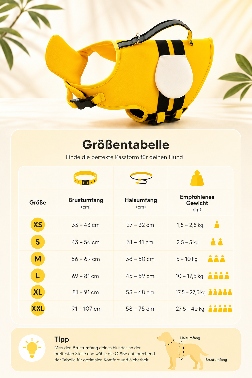 Schwimmweste für Hunde