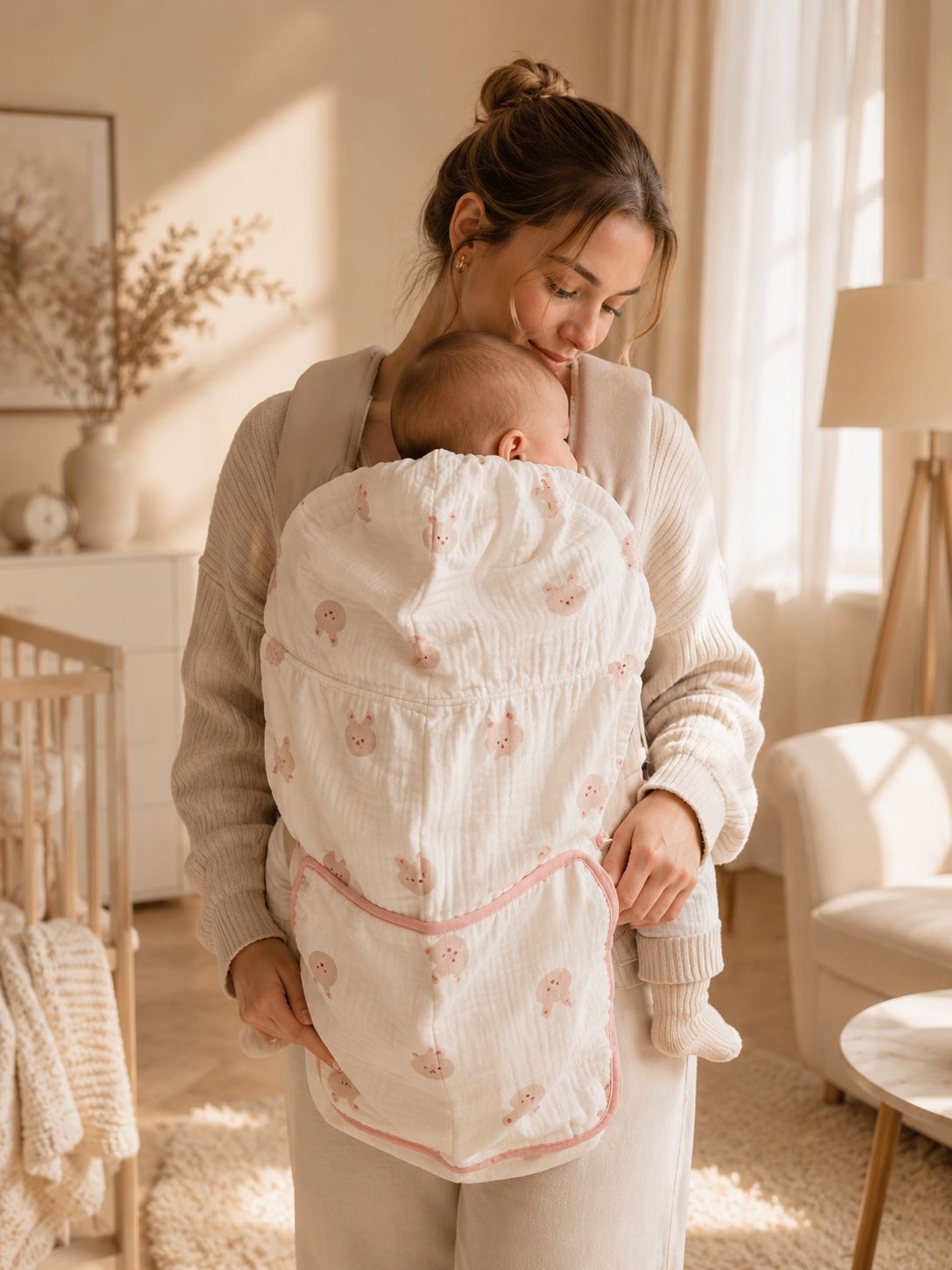 Babydecke mit Kaputze