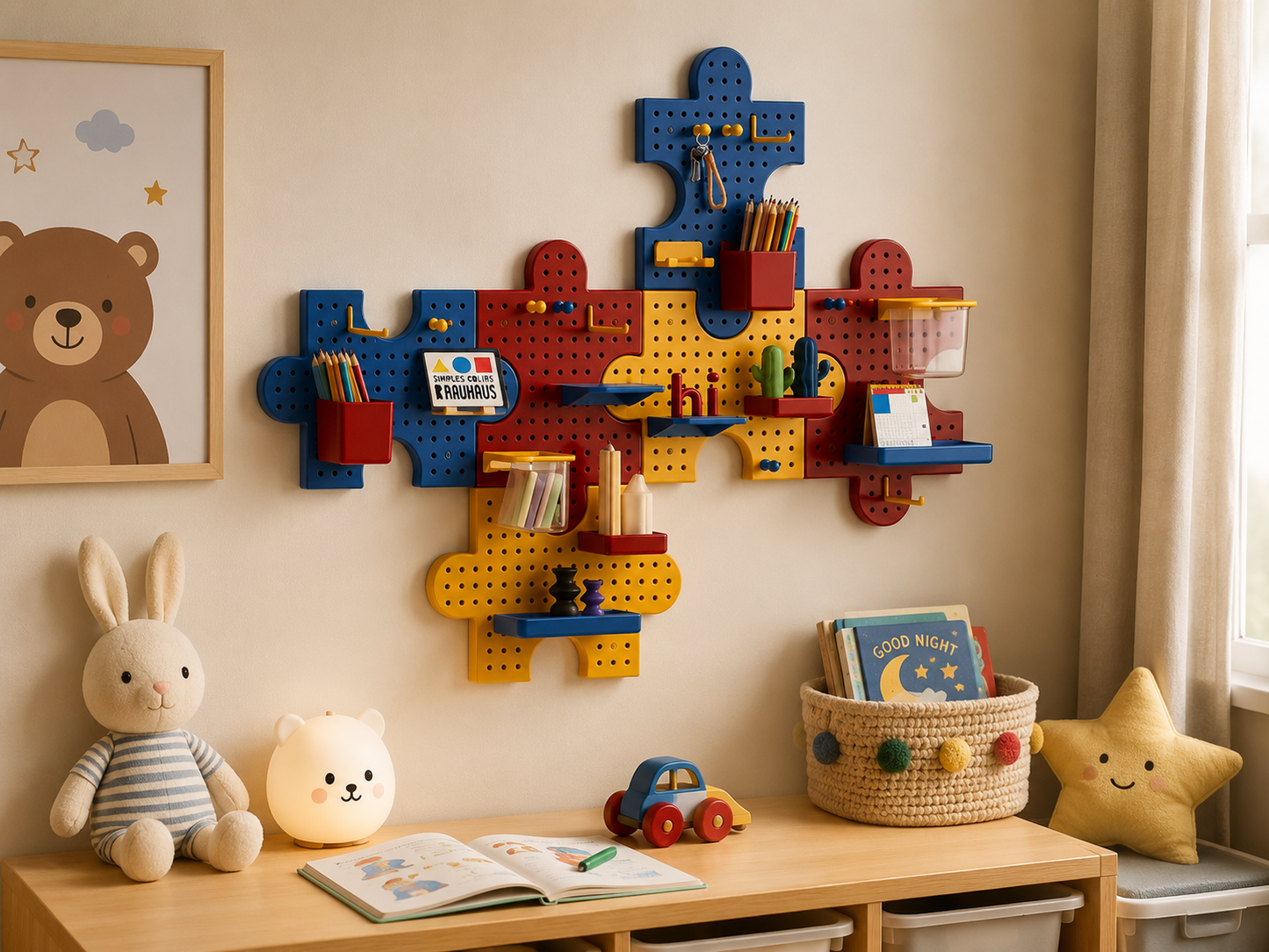 Kinder-Puzzle Board