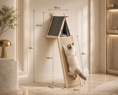 Katzenzelt mit Rampe