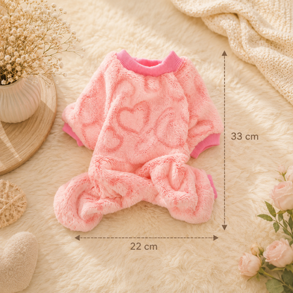 Hundeoverall in Rosa