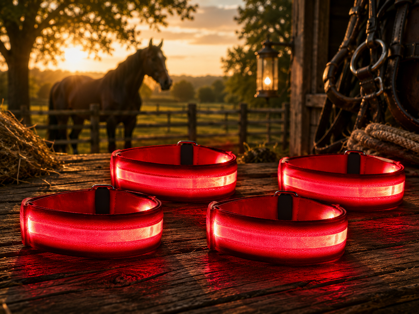 LED Pferdebeinbänder