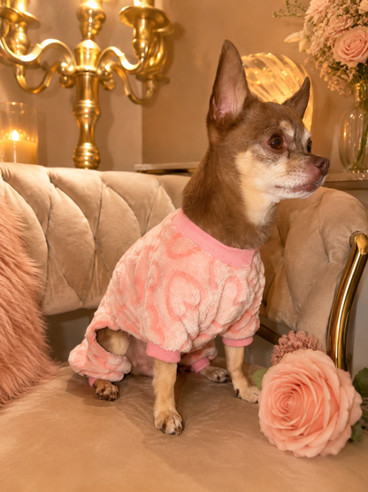 Hundeoverall in Rosa