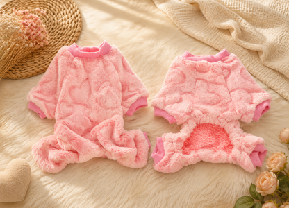 Hundeoverall in Rosa