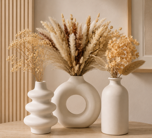 3-Teiliges BOHO-Keramikvasen Set