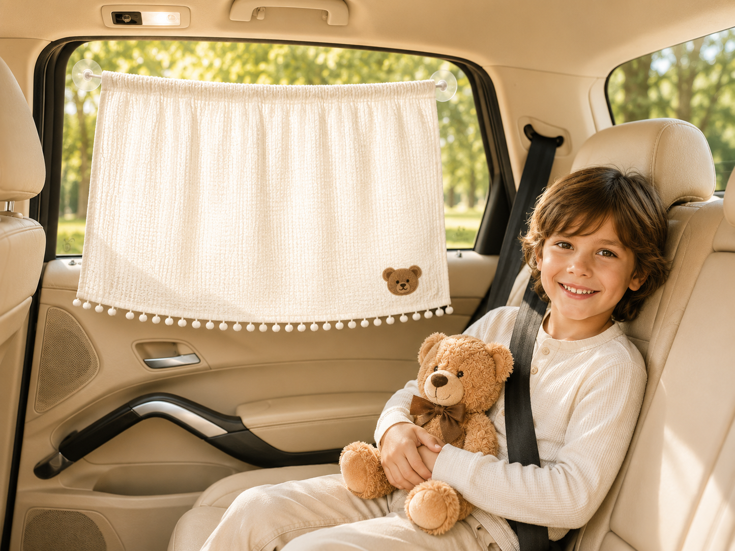 Auto Sonnenschutz mit Saugnäpfen