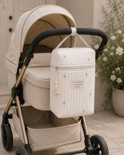 Gesteppte Wickeltasche