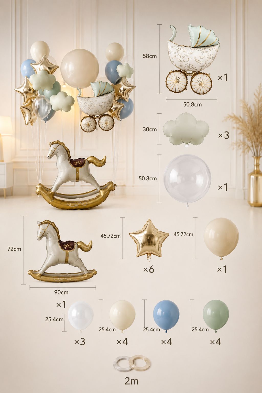 Folienballon Set