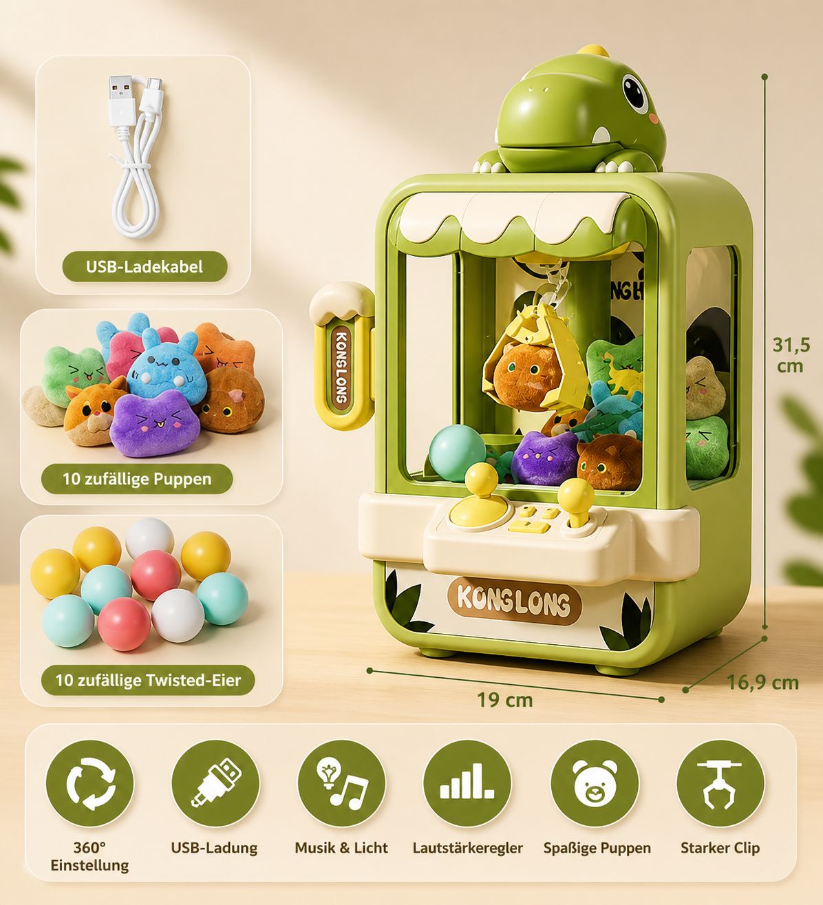 Mini Greifautomat für Kinder