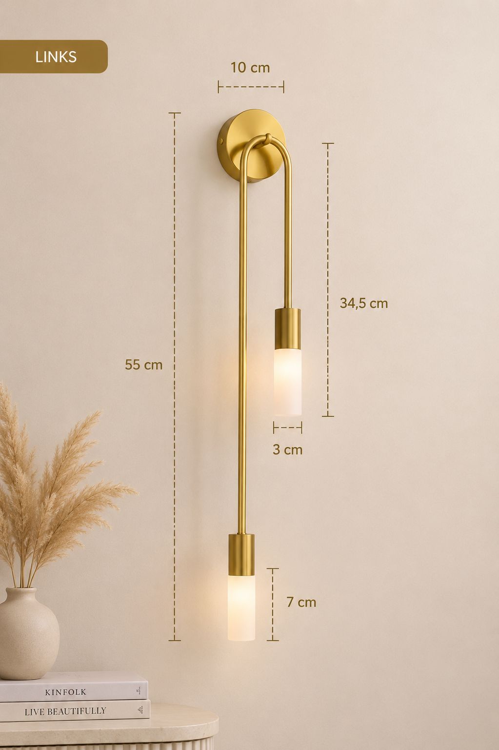 Nordische Design LED-Wandleuchte