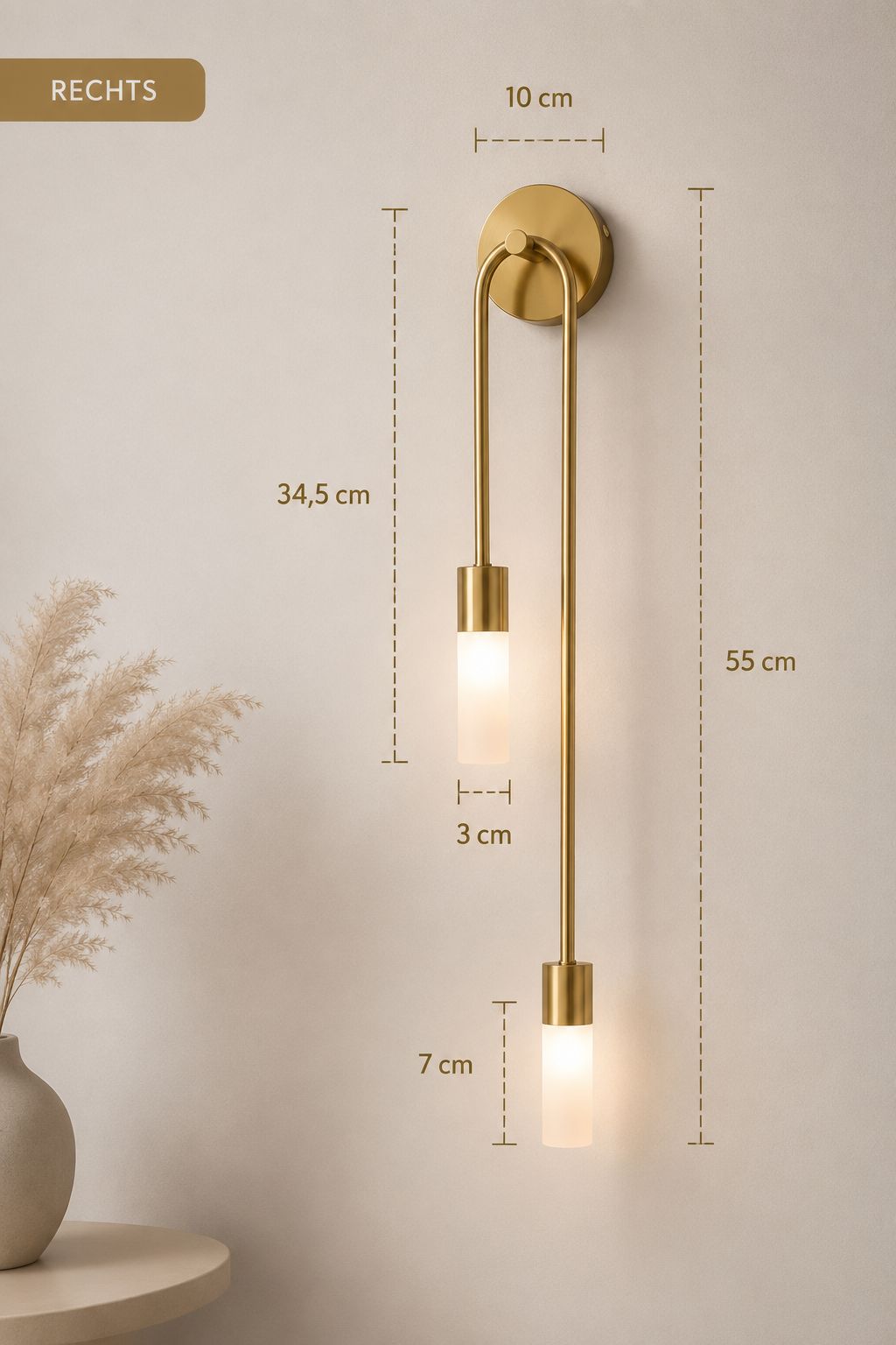 Nordische Design LED-Wandleuchte