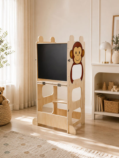 Montessori Lernturm mit Tafel