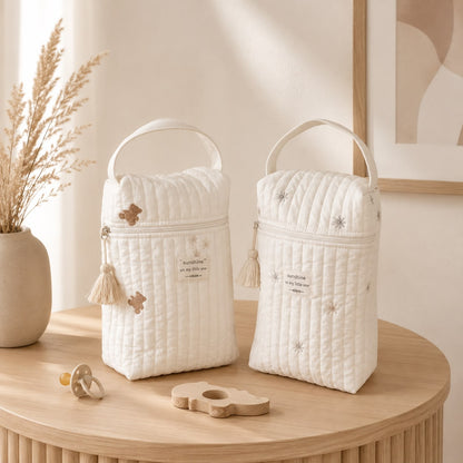 Gesteppte Wickeltasche